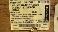 Valve, Gate, 8", Class 2500 lbs - UL06949 - Quipbase.com - DSCF8148.JPG