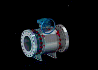 Valve, Ball, 16", class 600# - Body J92205 - New - UL07361 - Quipbase.com - UL07361-ball-valve-sketch-001.png