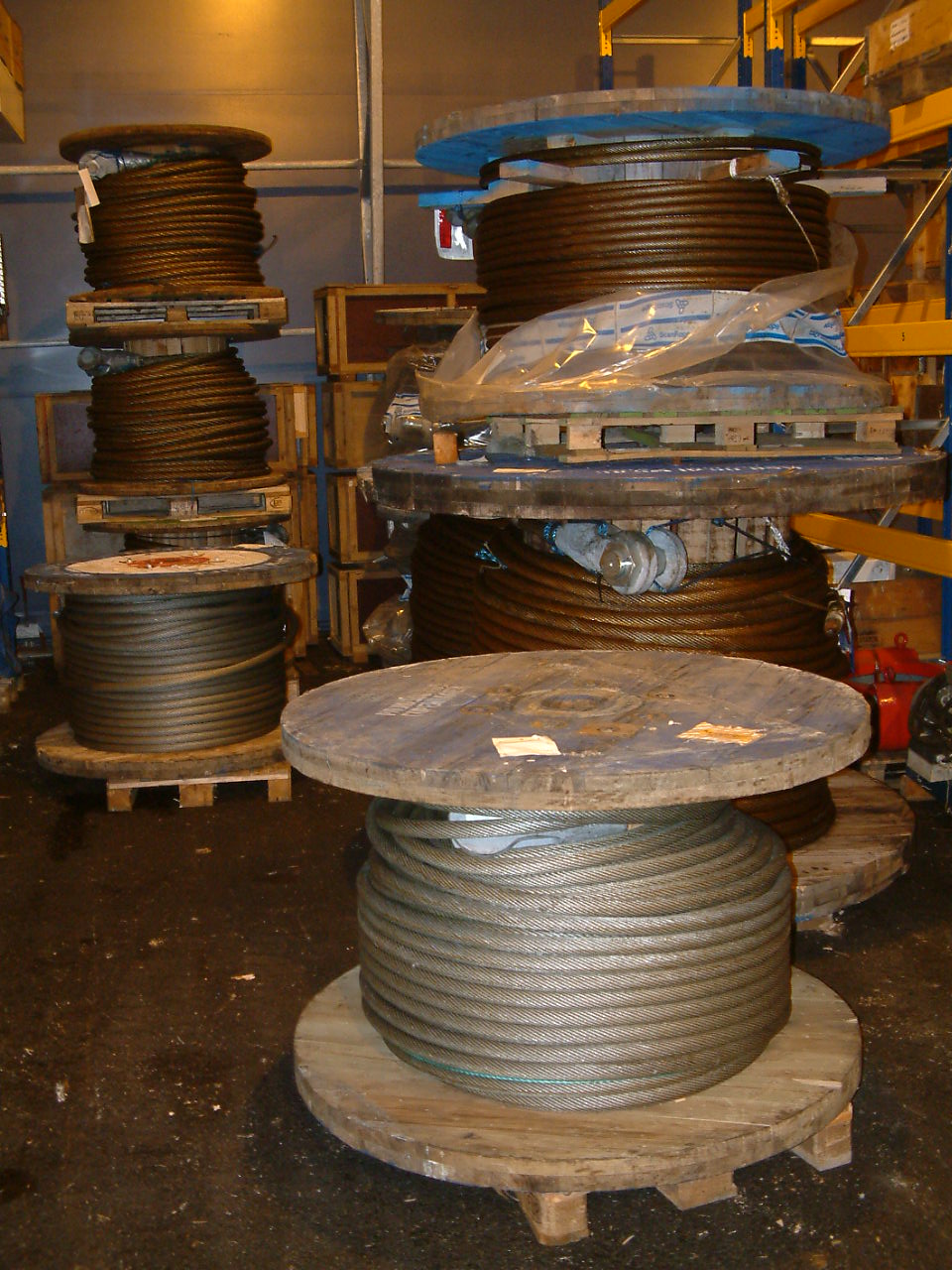 Wire ropes, 19 - 24 - 32 - 34 - 38 - 42 - 48 - 57 mm, misc length - New ...