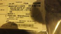 Valve, Gate, 8", Class 900 lbs - UL06950 - Quipbase.com - DSCF8176.JPG