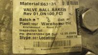 Valve, Ball. 4", Class 2500 lbs, Duplex - New - UL06940 - Quipbase.com - DSCF7785.JPG