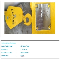 Misc. Hook Blocks, Snatch Blocks 5-50 Te SWL- 1-3 sheave - UL06426 - Quipbase.com - UL 06426, Hook Block, Single Sheave, 25 Te .JPG