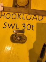 Crane block, with hook, 30 Te SWL- 1 sheave - Ropeblock - UL06855 - Quipbase.com - IMG_1605.jpg