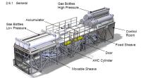 Compensator, 150 Te SWL, AHC Inline Deck Mounted - UL07443 - Quipbase.com - UL07443 AHC Frame Sketch.JPG