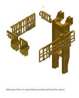 Moon Pool Door, NOV, Two Main Beams, SWL 450 Te hang off, 150 Te on skidding beams - New - UL07356 - Quipbase.com - UL07356-Moonpool-door-open-002.jpg